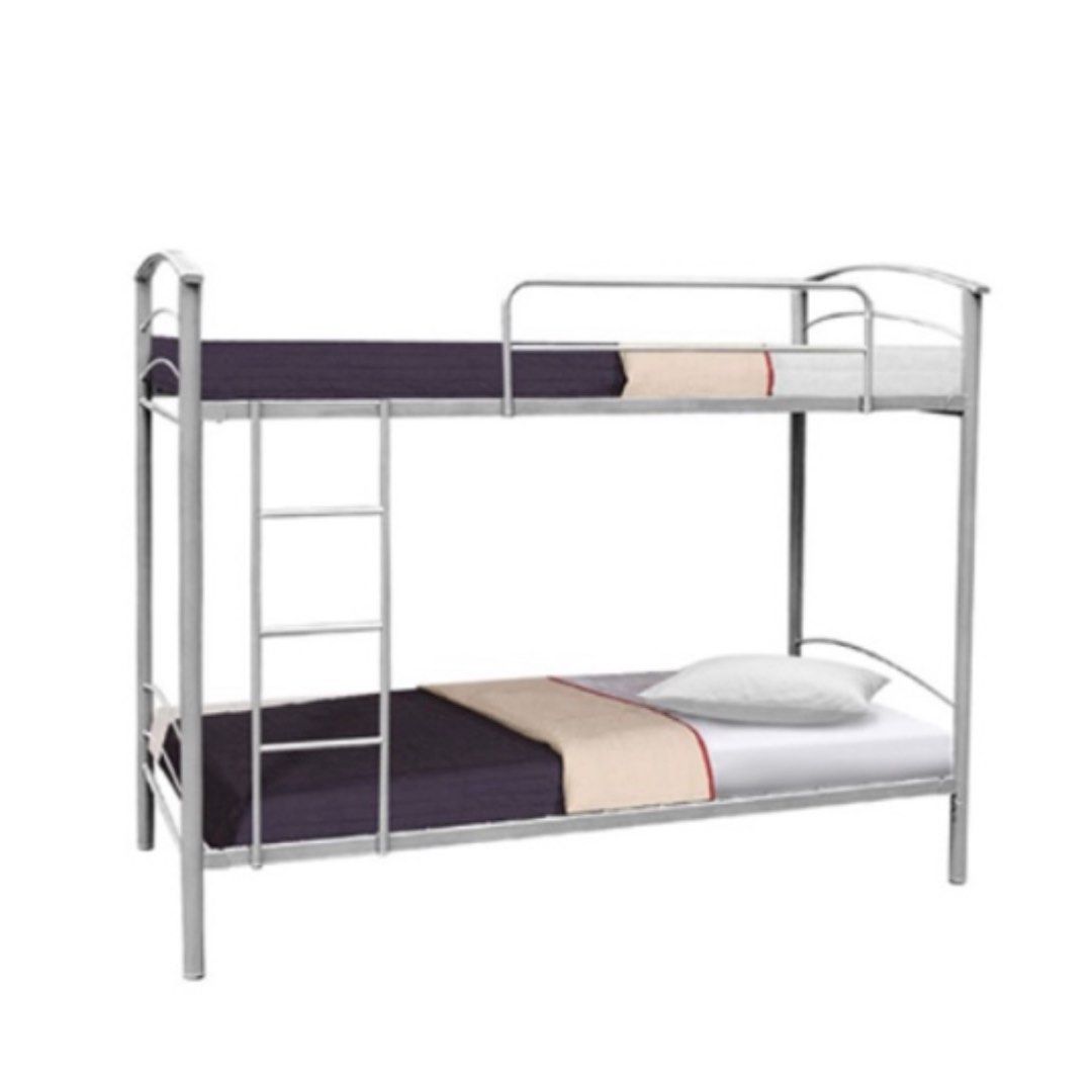 Double Deck Bunk Bed - Single (Category: Bed Frames & Mattresses) located in Manila. Submitted by shop._cl (Listing ID 1383447039, Image 1). Description: Like new condition, goods pa yung mga bakal and naka wrap pa ng plastic ung ibang parts. For single size mattress. Mattress not included. No box DM for actual photos. ₱5,000 LAST PRICE Preferably meet up around Bulacan and near provinces or pick up only Rfs: will buy a new bed frame.