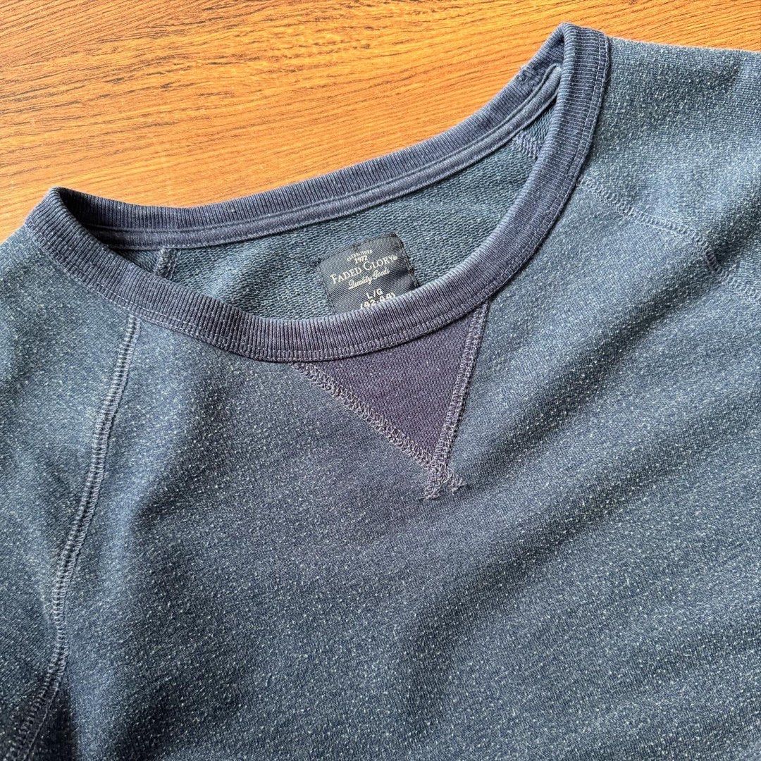 Faded Glory crew neck sweater (Category: Coats, Jackets and Outerwear) located in Binan City. Submitted by luckythriffs (Listing ID 1383444941, Image 2). Description: Faded Glory crew neck sweater Condition: 9/10 Issues: minor stain ~Dimes~ L on tag (fits M-L) Length: 27” Width: 22.5” .