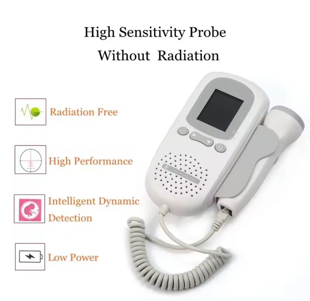 Fetal doppler (Category: Baby Monitors) located in Bulacan. Submitted by hannaaaa4533 (Listing ID 1383397008, Image 2). Description: 3months old doppler. Super like new. Good brand. Very useful if you want to monitor your baby's heartbeat inside your womb. See picture for original price RFS: Decluttering 📍Alabang, Muntinlupa.