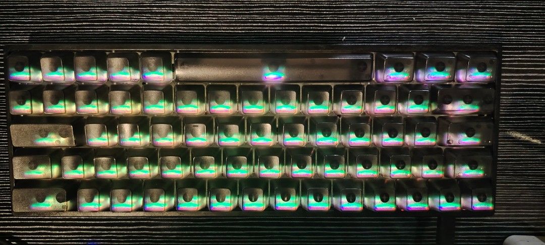 GK64 with black transparent keycaps (Category: Computer Keyboard) located in Rizal. Submitted by auginiste (Listing ID 1383303645, Image 3). Description: black transparent keycaps no box/cable.
