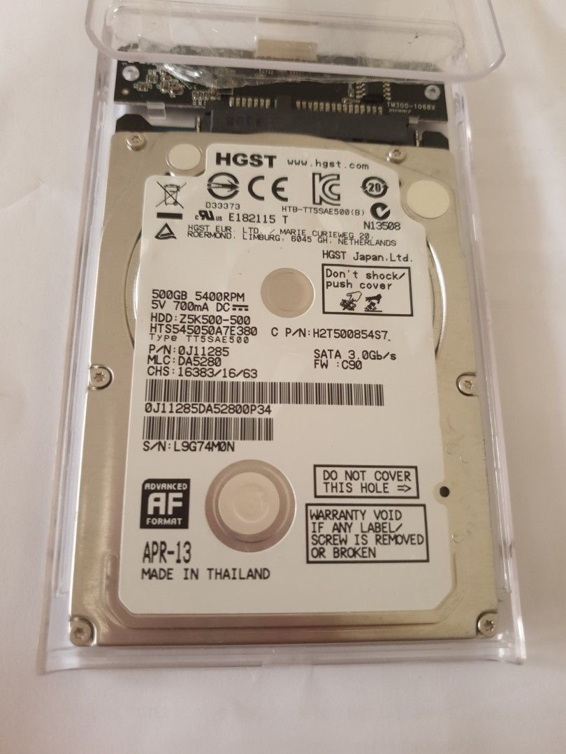 HGST 500GB 2.5" SATA Hard Drive63208335048323112