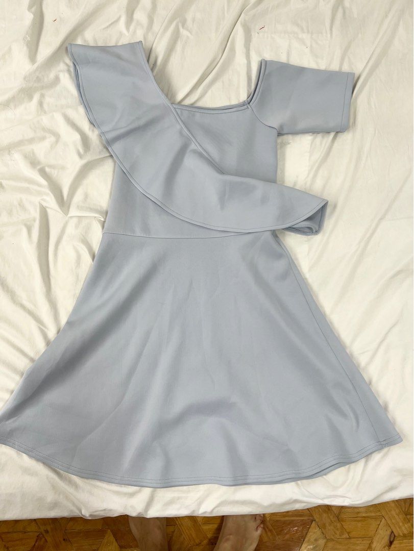 Light blue dress (Category: Dresses) located in Quezon City. Submitted by wantstodeclutter (Listing ID 1383400969, Image 3). Description: Never used just washed S-M Dress Dress is above my knees I’m 5ft for reference Powder Blue Light Blue Color Last Price Posted .