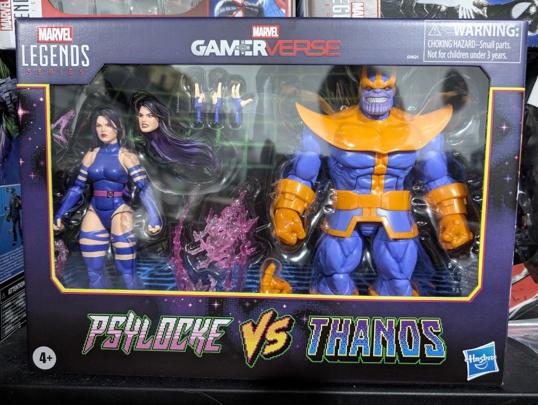 Marvel Legends Gamervese Psylocke Vs Thanos (ON HAND) (Category: Figurines & Statues) located in Mandaluyong City. Submitted by 4bma_toys (Listing ID 1383389963, Image 2). Description: ✓ON HAND ✓MISB Psylocke Vs Thanos - 4999 -PSYLOCKE ONLY - 3799 -THANOS ONLY - 1799 •Mode of Payment: BDO, BPI, or Gcash •Note: 3 days reservation only. (Unless paid in full) •Can be delivered thru: -Lalamove, Grab, Angkas, Etc. at buyer's cost. -LBC Direct or COP S