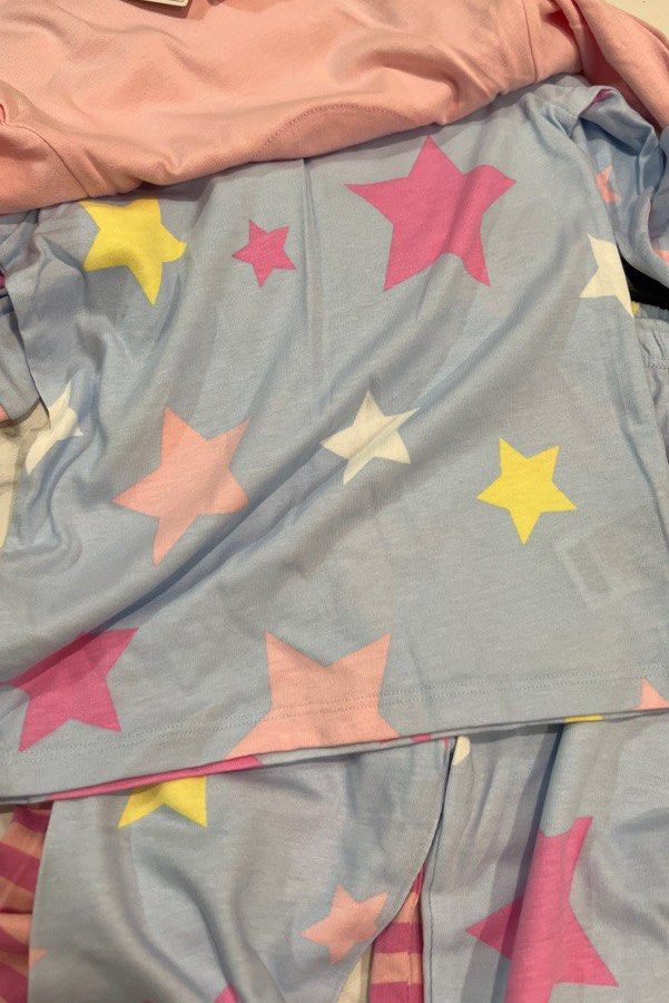 Mothercare Cat and Star Pyjamas long sleeve and pants 2 sets (Category: Babies & Kids Fashion) located in Singapore. Submitted by icequeenk (Listing ID 1380236255, Image 3). Description: Brand new from Mothercare pajamas Price is for 2 sets of Long sleeve and long pants together.