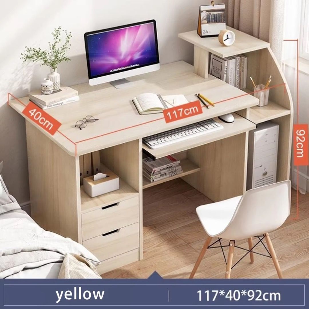 Multi Compartment Work Table | Desktop Shelf Writing Table | Side ...