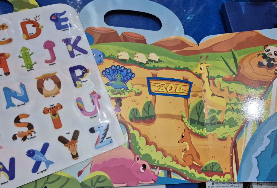 NEW‼️ Mainan Edukatif Buku stiker jelly washable & reusable - Letters (Kategori: Mainan & Baby Walker) berada di Jakarta Barat. Dikirim oleh vnk_preloved (ID iklan 1383338749, Gambar 3). Deskripsi: BNIB Cm buka utk difoto Bisa nego Bisa co sopi🍊 - Cocok utk mainan/kado anak 3+ thn - Stiker jelly tebal washable & reusable, beda kualitas yaa sm yg murah2 - Bisa dibawa bepergian.