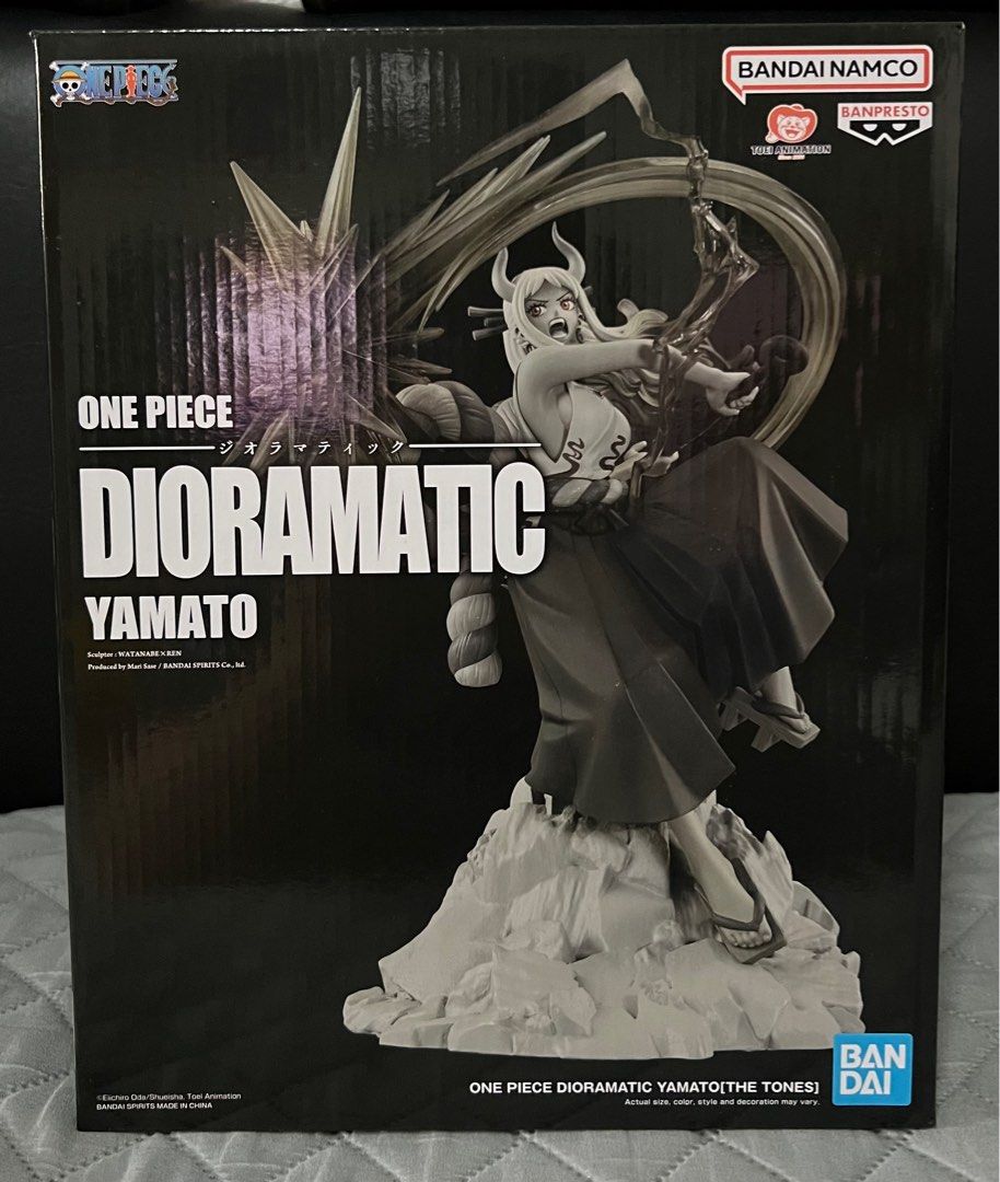 One Piece: Dioramatic - Yamato (The Tones) (Category: Figurines & Statues) located in Quezon City. Submitted by jeffabe (Listing ID 1383348540, Image 1). Description: Selling Banpresto Dioramatic Yamato (The Tones). Taken out of box once for pictures. Comes with a random One Piece Banpresto upon purchase..