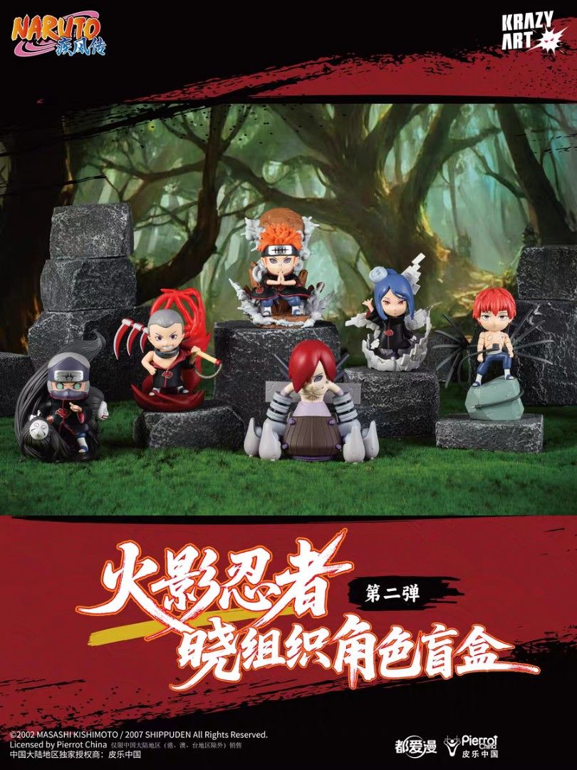 Oversea Instock] Krazy Art: Naruto Shippuden - Akatsuki Blind Box
