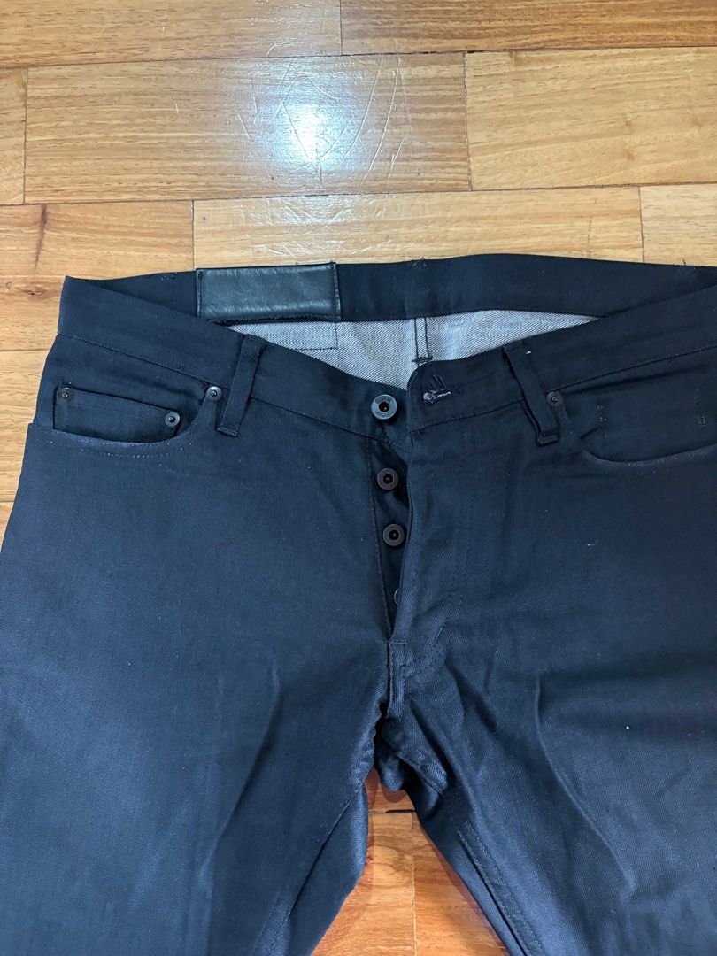Public School NY jeans (Category: Jeans) located in Marikina City. Submitted by surity99 (Listing ID 1383302936, Image 1). Description: Up for sale is a pair of Public School NY black jeans in size 30 Chainstitched still with original hem and length Slim fit Lightly used Made in USA Measurements (inches): Waist 17.5 Rise 9.5 Thigh 10 Inseam 32 Leg opening 6.5 .