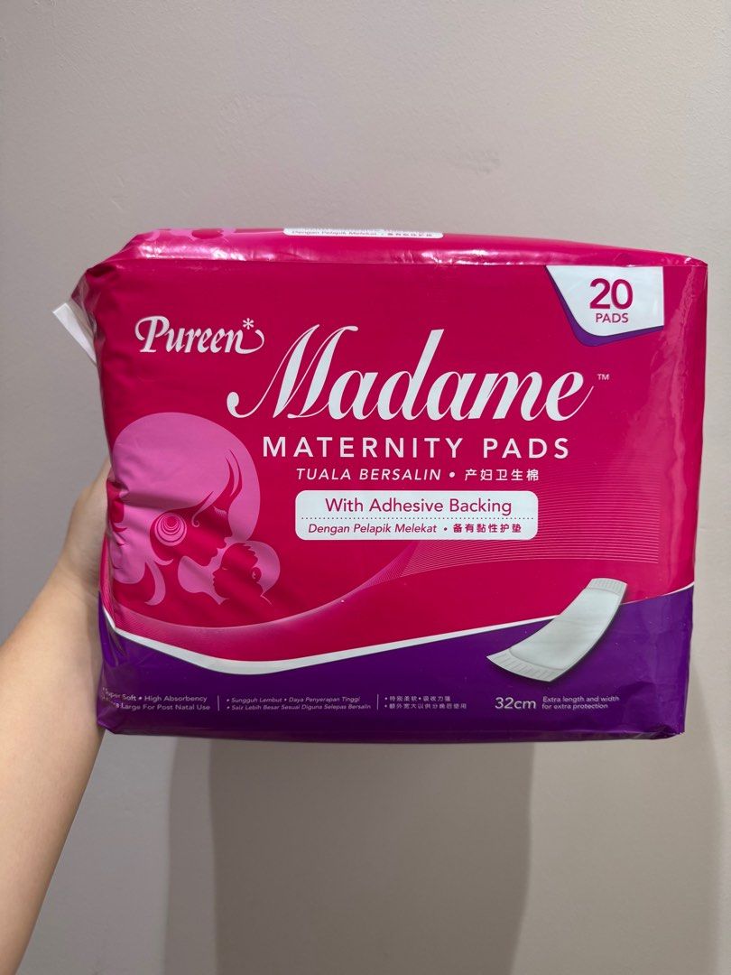 Pureen Madame Maternity Pads (32cm) 20 Pads, Babies Kids