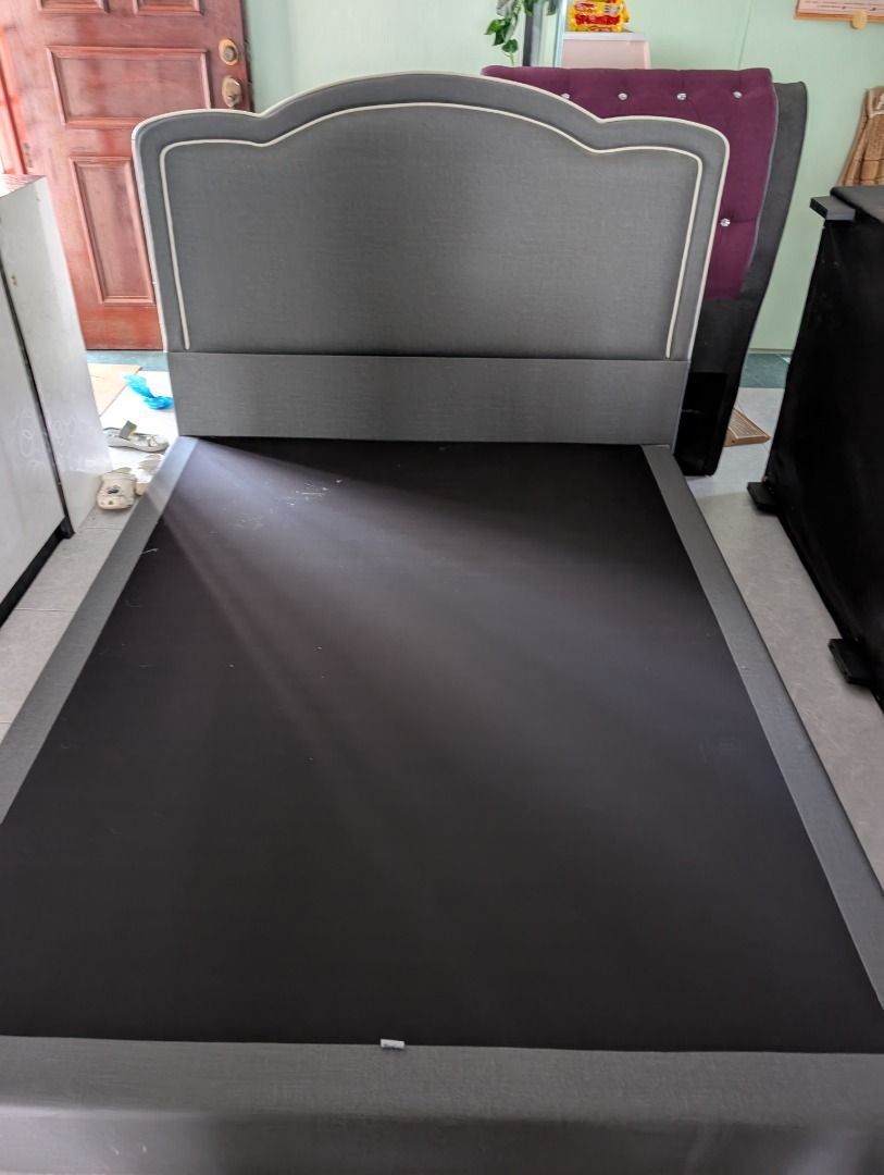 Queen Size Bed Frame with Headboard