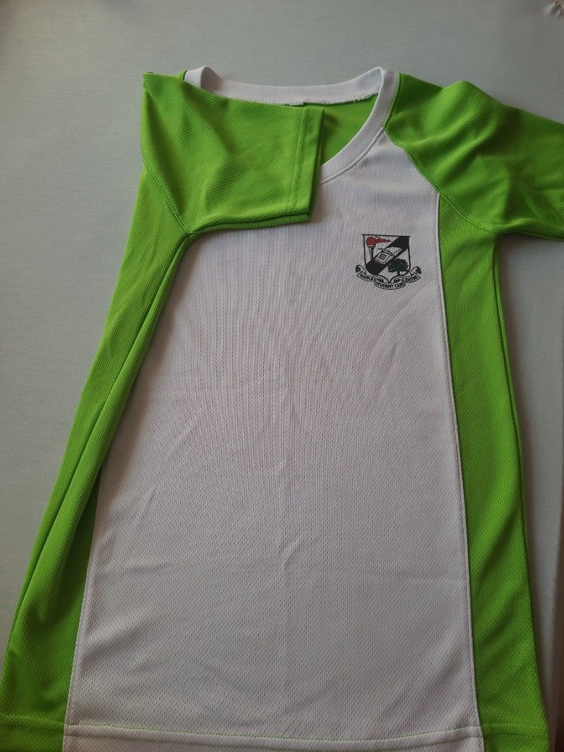 Raffles Student Care Centre T-shirts (Category: Babies & Kids Fashion) located in Singapore. Submitted by wendyngl8285 (Listing ID 1383371301, Image 2). Description: Size 28 (Each $7) Total have 5 pcs. But 1 pc have defect (pic 3) Name written on it. Not for fussy people Self-collection at Jurong east or mailing $2.50.