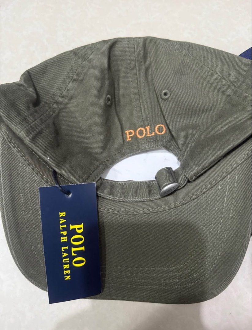 Ralph lauren Olive green dadhat cap with ziplock (Category: Caps & Hats) located in Manila. Submitted by airayanuaria (Listing ID 1383280499, Image 3). Description: Brandnew rl cap Complete tags w/ free rl ziplock Lalamove ready.