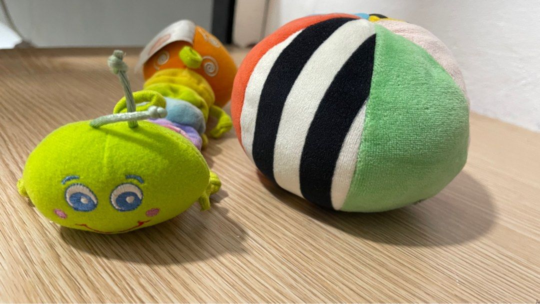 Random Infant Toys and Walker Assist (Category: Infant Playtime) located in Manila. Submitted by queensellsstuff (Listing ID 1383446881, Image 2). Description: Take all Inclusions: 1st pic - infant b&w pacifier toy, lion arm or foot velcro toy, 2 bath puppets 2nd pic - caterpillar rattle, and ikea ball 3rd pic - ball rattle All ideal to enhance baby's visual, sensory, hearing and motor skills.