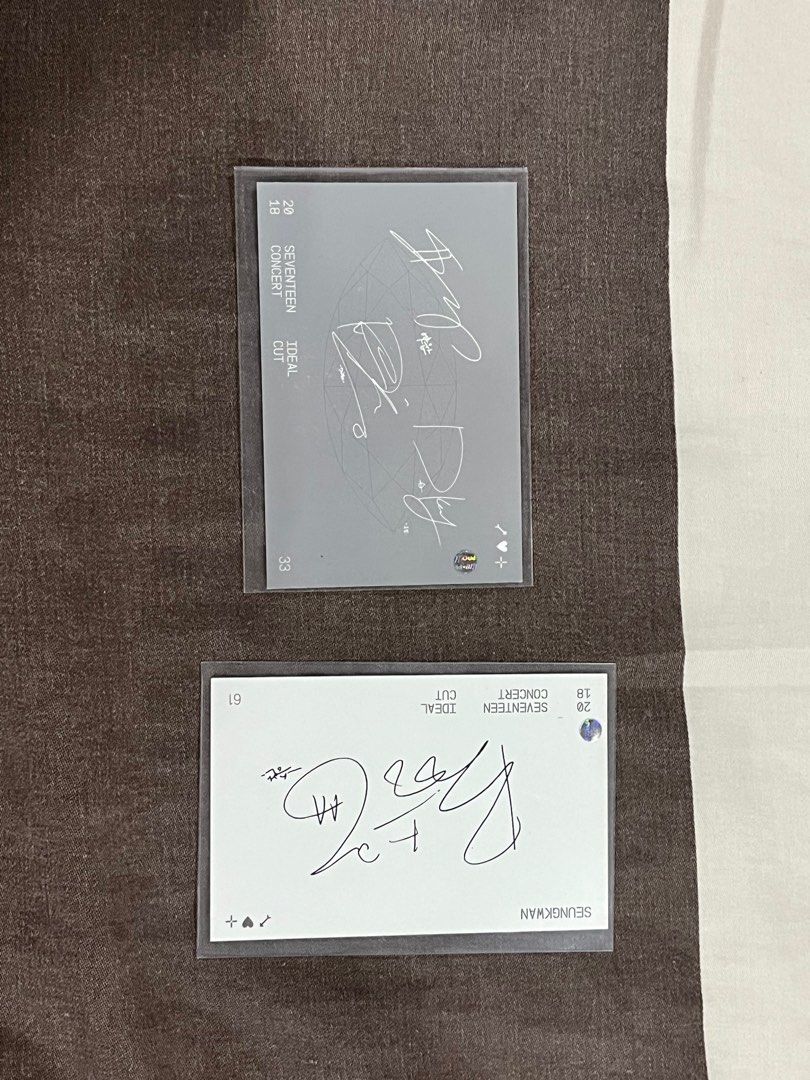 Seventeen ideal cut concert photocards (Category: K-Wave Merchandise) located in Manila. Submitted by thismaxx (Listing ID 1383324512, Image 2). Description: seventeen ideal cut concert pcs set ₱120 - ₱150 ❌ to tingi ✉️ dm to claim, payo only t. seungcheol scoups dino lee chan dk seokmin seungkwan vernon pc pcs poca photocard photocards.