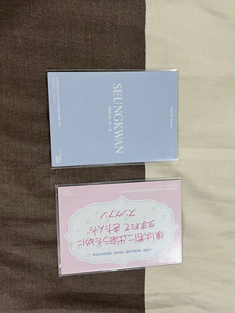 Seventeen seungkwan photocard (Category: K-Wave Merchandise) located in Manila. Submitted by thismaxx (Listing ID 1383330347, Image 2). Description: .
