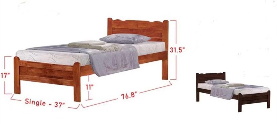 Single bed frame with mattress65075078522755117