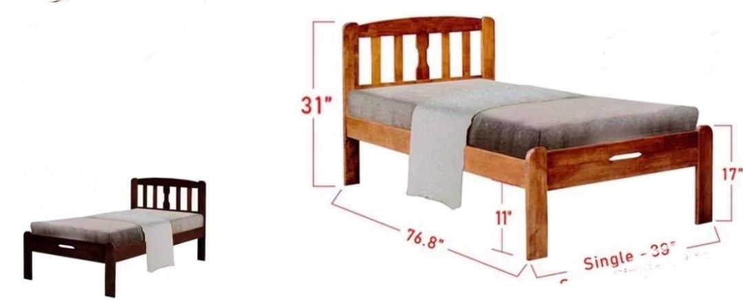 Single bed frame with mattress65075078522755113