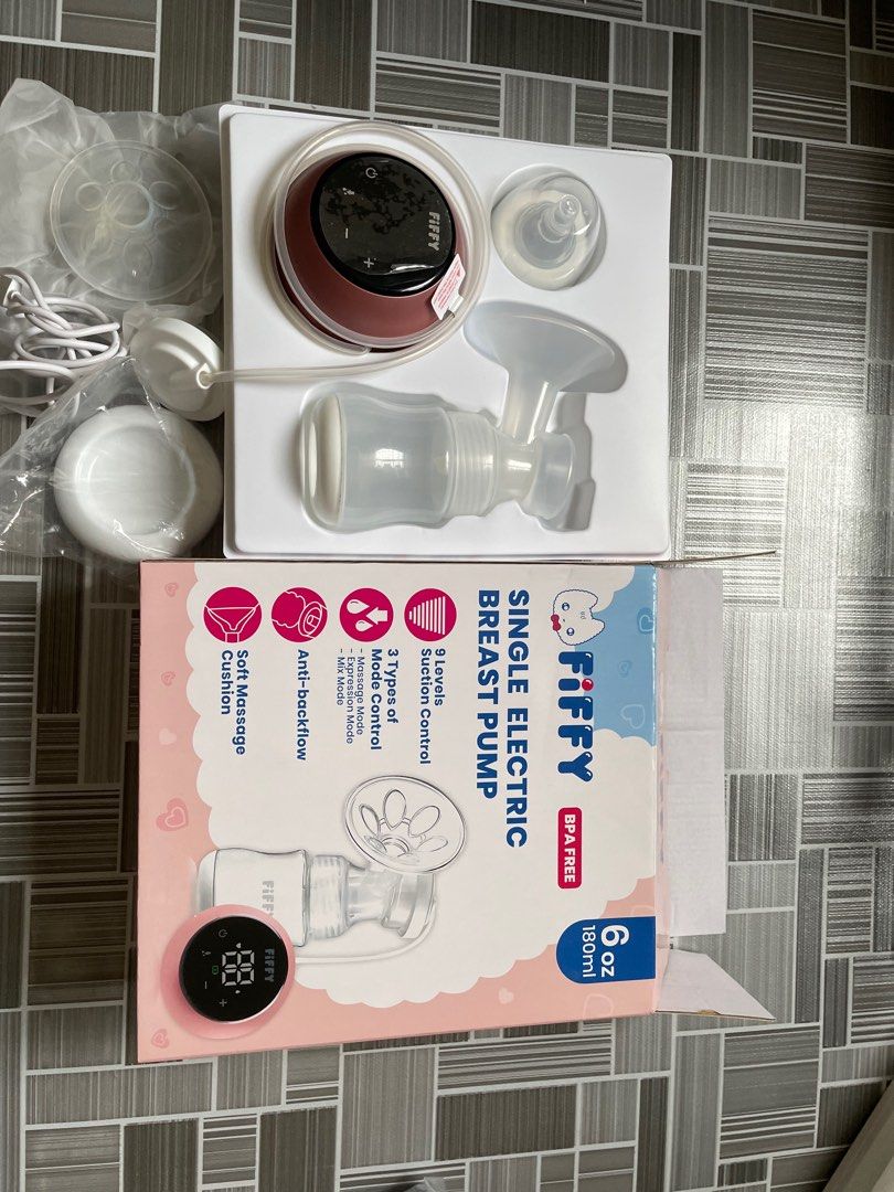 Single Electric Breast Pump (Brand Fiffy) (Category: Breastfeeding & Bottle Feeding) located in Rawang. Submitted by nabilanordin92 (Listing ID 1383339971, Image 1). Description: Hi nak let go Fiffy breast pump. guna sekejap dalam 6 bulan ++ macam tu je. Pm if interested Area bukit sentosa, Rawang or Klang .