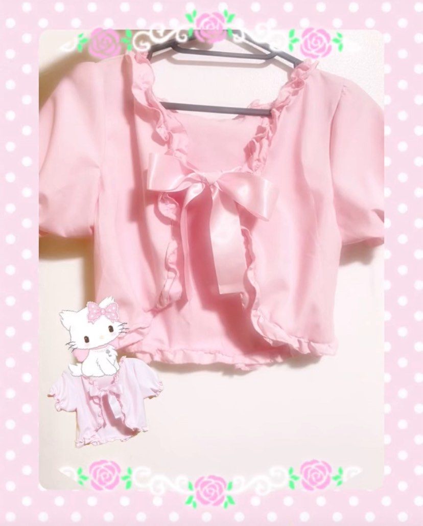 Sweet Frilly Bolero Sewing Commission (Category: Others Tops) located in Dasmarinas. Submitted by mera24 (Listing ID 1383377242, Image 1). Description: 𝓦𝓪𝓷𝓽 𝓪 𝓯𝓻𝓲𝓵𝓵𝔂 𝓫𝓸𝓵𝓮𝓻𝓸 𝓽𝓸 𝓬𝓸𝓶𝓹𝓵𝓮𝓽𝓮 𝔂𝓸𝓾𝓻 𝓵𝓸𝓸𝓴? ૮꒰ྀི∩´ ᵕ `∩꒱ྀིა ✨ If you missed out on the first release, don’t worry! Fraise Atelier sewing commission slots are now open! 💖 ૮꒰˶ᵔ ᗜ ᵔ˶꒱ა˖⁺‧₊˚ 🍓 ₱530 🍓 Pre-order now for just ₱300 or pay full! 🍓 Pay for the remainin