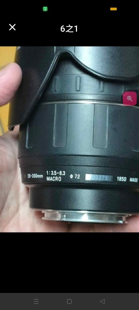 由 lineidsoldmind (刊登 ID 1383445789，圖片 2) 提交，位於 台北市 (Taipei) 的 Tamron 28 300mm for sony a 含 遮光罩 (類別：鏡頭及裝備)，說明：。