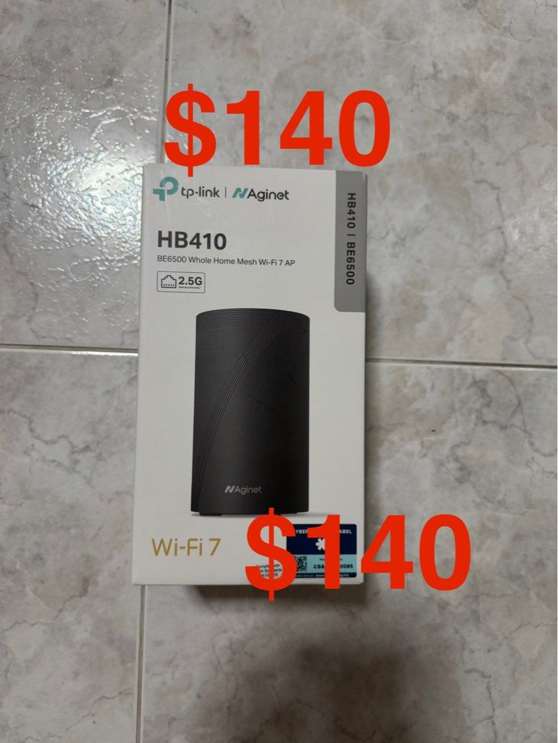 Tp Link HB410 BE6500 whole home mesh WIFI 7 AP ROUTER, Computers & Tech ...