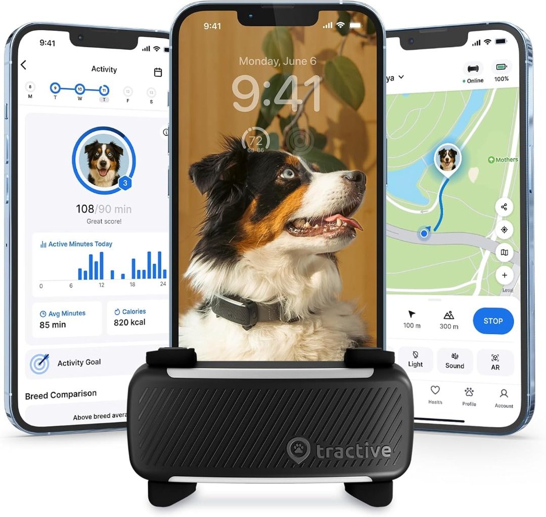 Tractive Smart Dog Tracker | 2025 Edition | Real-time GPS Tracking ...