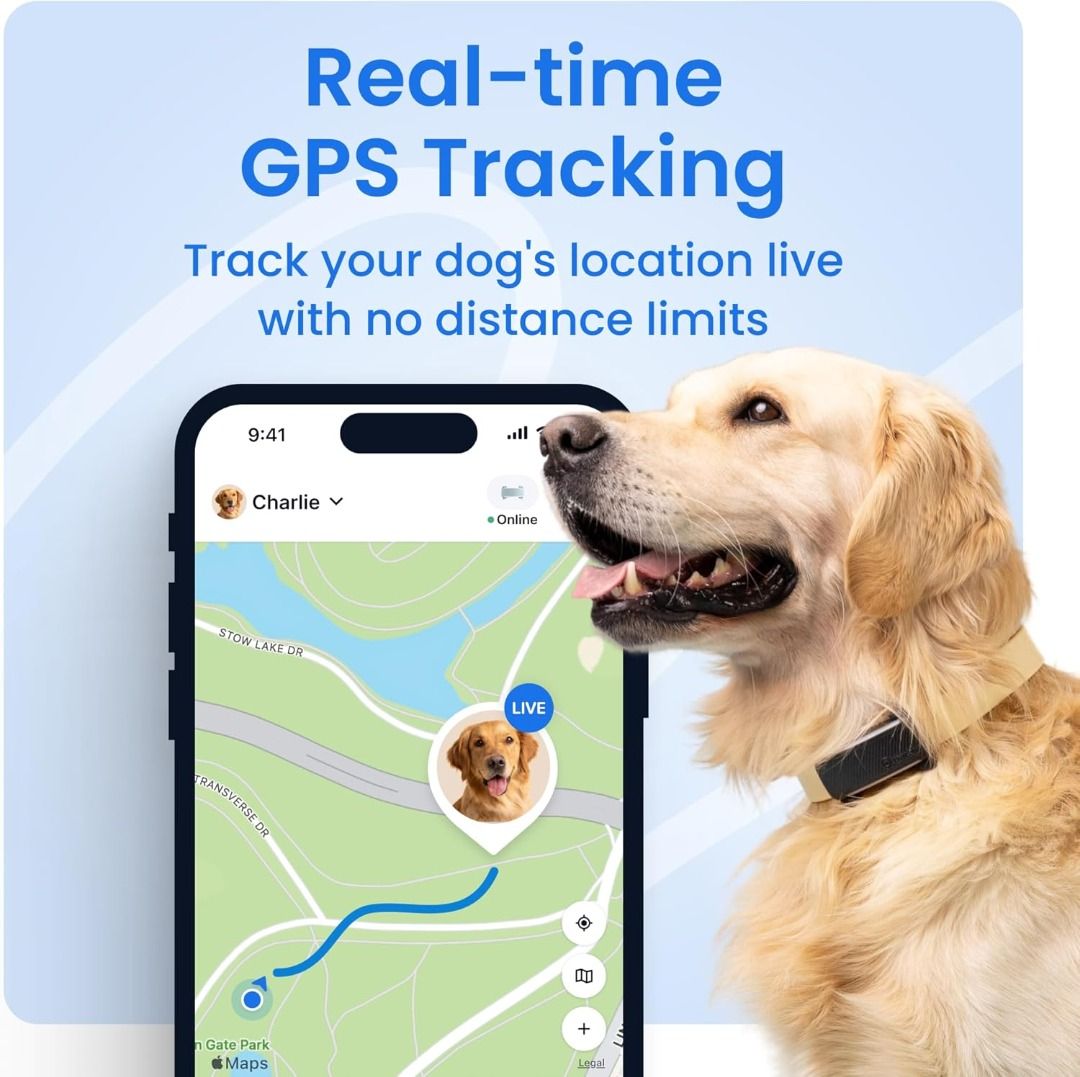 Tractive Smart Dog Tracker | 2025 Edition | Real-time GPS Tracking ...