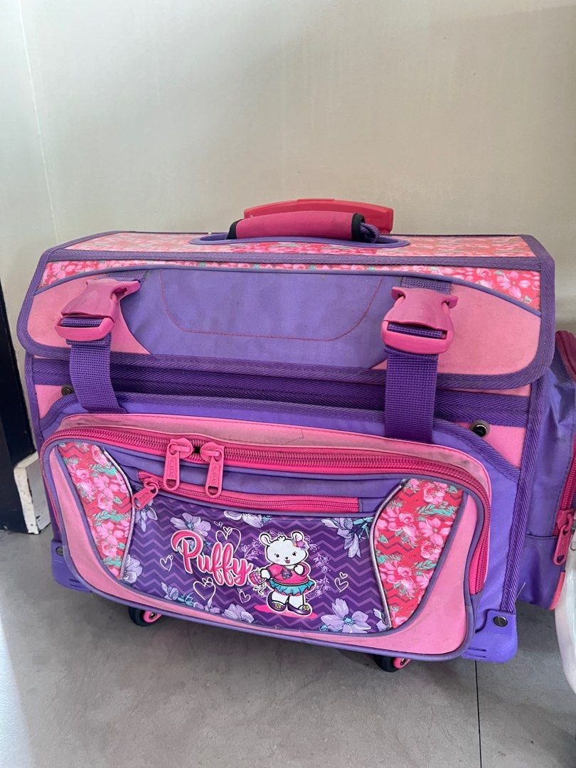 Trolley School bag (Category: Backpacks) located in Pasig City. Submitted by da__44 (Listing ID 1383295361, Image 1). Description: Trolley school bag not being used anymore. RFS- decluttering .