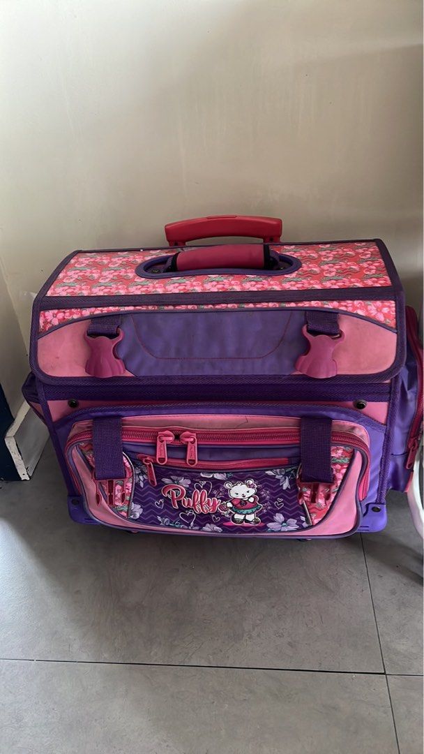 Trolley School bag (Category: Backpacks) located in Pasig City. Submitted by da__44 (Listing ID 1383295361, Image 2). Description: Trolley school bag not being used anymore. RFS- decluttering .