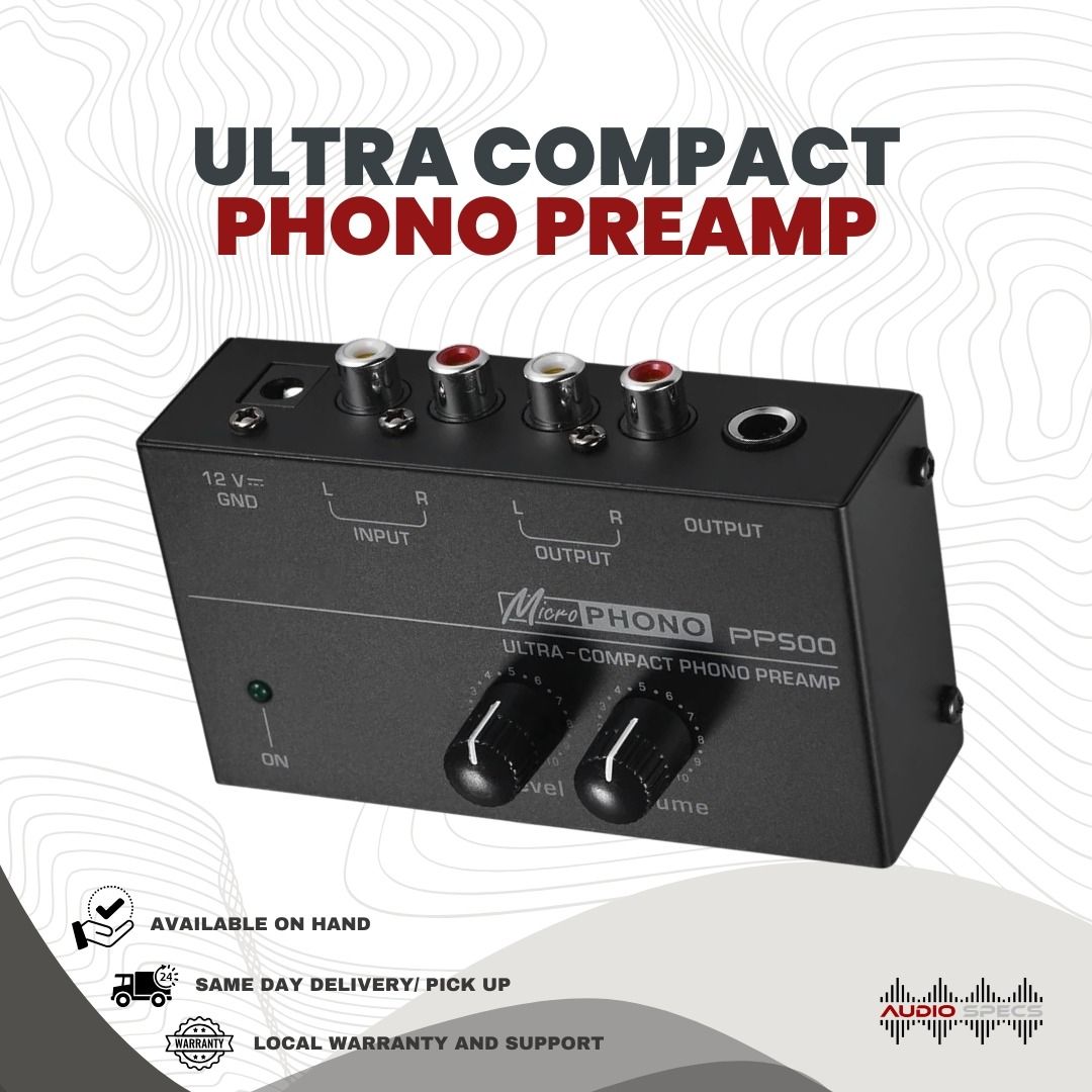 Ultra-compact Phono Preamp Preamplifier with Level & Volume Controls RCA Input & Output 1/4" TRS Output (Category: Other Audio Equipment) located in Quezon City. Submitted by allanpauco (Listing ID 1071287739, Image 3). Description: Features: Ultra-compact phono preamp with metal shell, portable and durable. 2 * RCA (L & R) inputs, 2 * RCA (L & R) outputs, 1 * 1/4" TRS output, multiple connection choices. With level and volume control knobs. For 