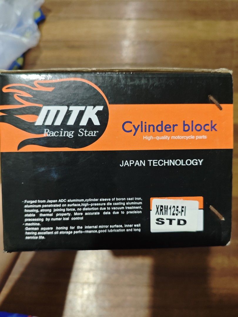 XRM 125 FI STD CYLINDER BLOCK (Category: Body Parts and Accessories) located in Malabon City. Submitted by jamesjulian22 (Listing ID 1383360942, Image 2). Description: MTK XRM CYLINDER BLOCK BNEW COMPLETE CAN SHIP VIA LALAMOVE/ JNT NEGO.