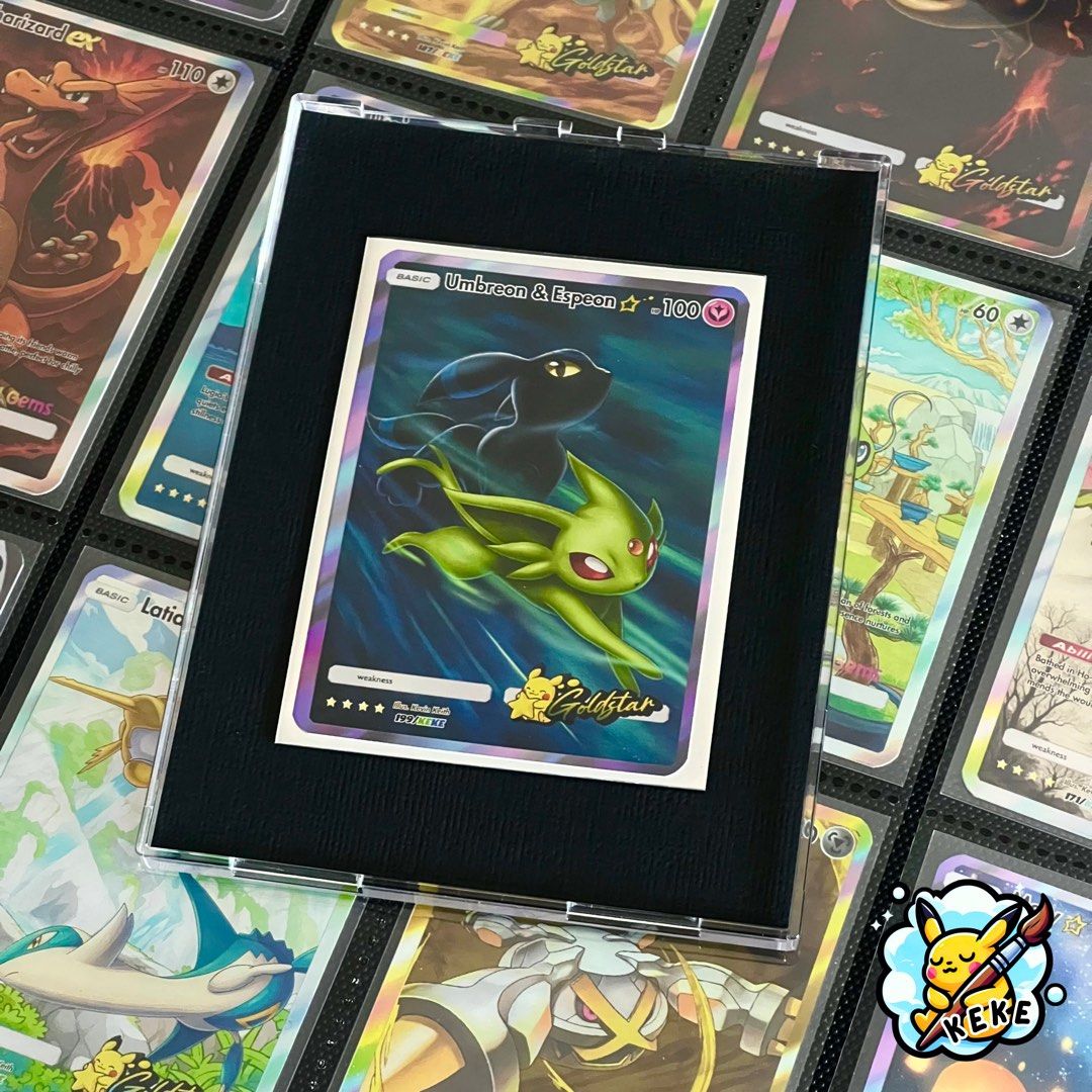 199/KEKE - Umbreon &amp; Espeon Gold Star, Hobbies &amp; Toys, Toys &amp; Games on Carousell
