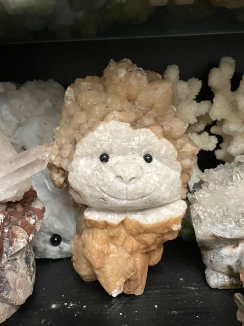 由 1yuiii._ (刊登 ID 1383538879，圖片 1) 提交，位於 高雄市 (Kaohsiung) 的 小猴子雕刻水晶/動物晶簇 (類別：其他居家裝飾)，說明：商品售出後概不退換～。