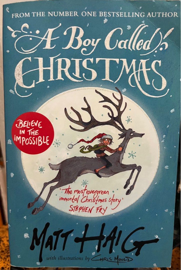 A Boy Called Christmas by Matt Haig (Category: Storybooks) located in Muntinlupa City. Submitted by firstborns (Listing ID 1383632561, Image 1). Description: A Boy Called Christmas by Matt Haig Flaw: fold in the upper right corner of the cover (barely noticeable).