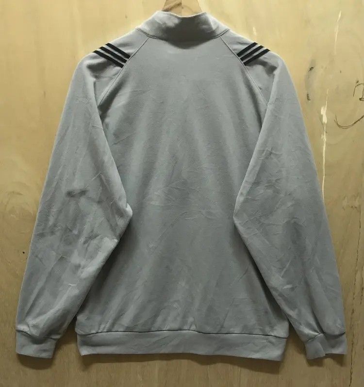 Adidas 3 Stripes Halfzipper Sweatshirts (Category: Activewear) located in Kuala Kerai. Submitted by hithriftstore (Listing ID 1383647366, Image 2). Description: WW9 Pit 25inch Length 27.5inch Condition good.