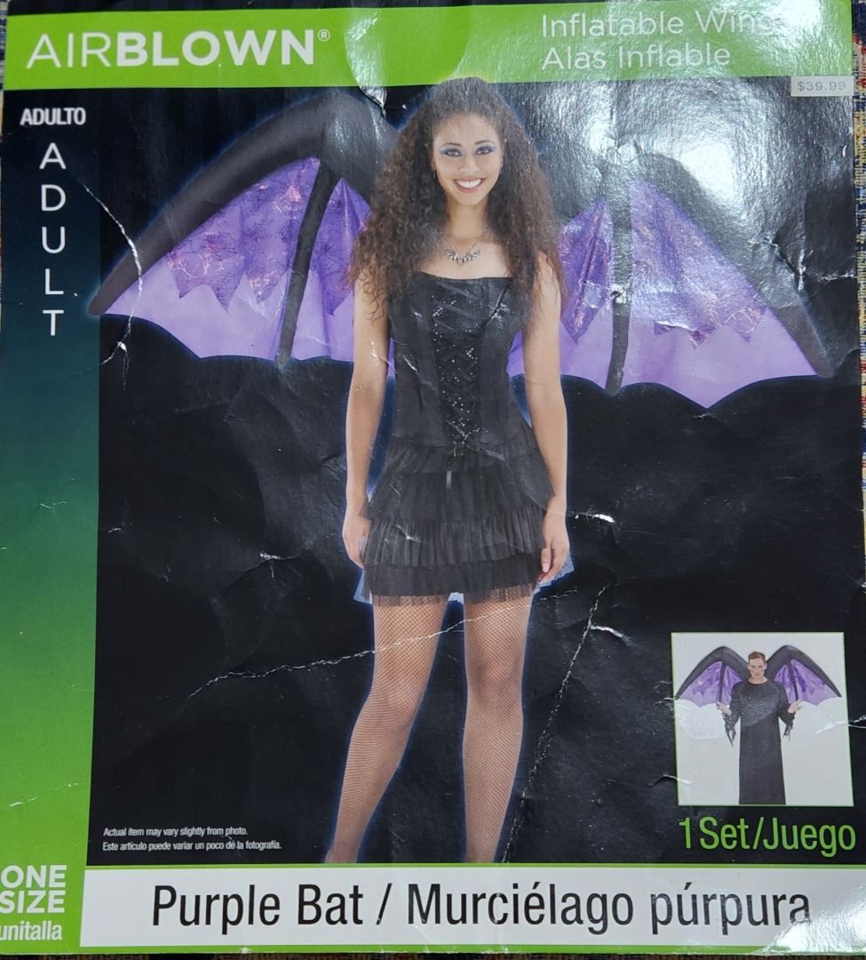 Airblown Inflatable Bat Witch Vampire Wings (Category: Occasions & Party Supplies) located in Pasig City. Submitted by primehouse (Listing ID 1383472017, Image 1). Description: Airblown Inflatable Bat Witch Manananggal Wings for Halloween Cosplay Theme Parties Meetups in Podium on weekdays Payment via Gcash or BDO Buyer shoulders shipping cost .