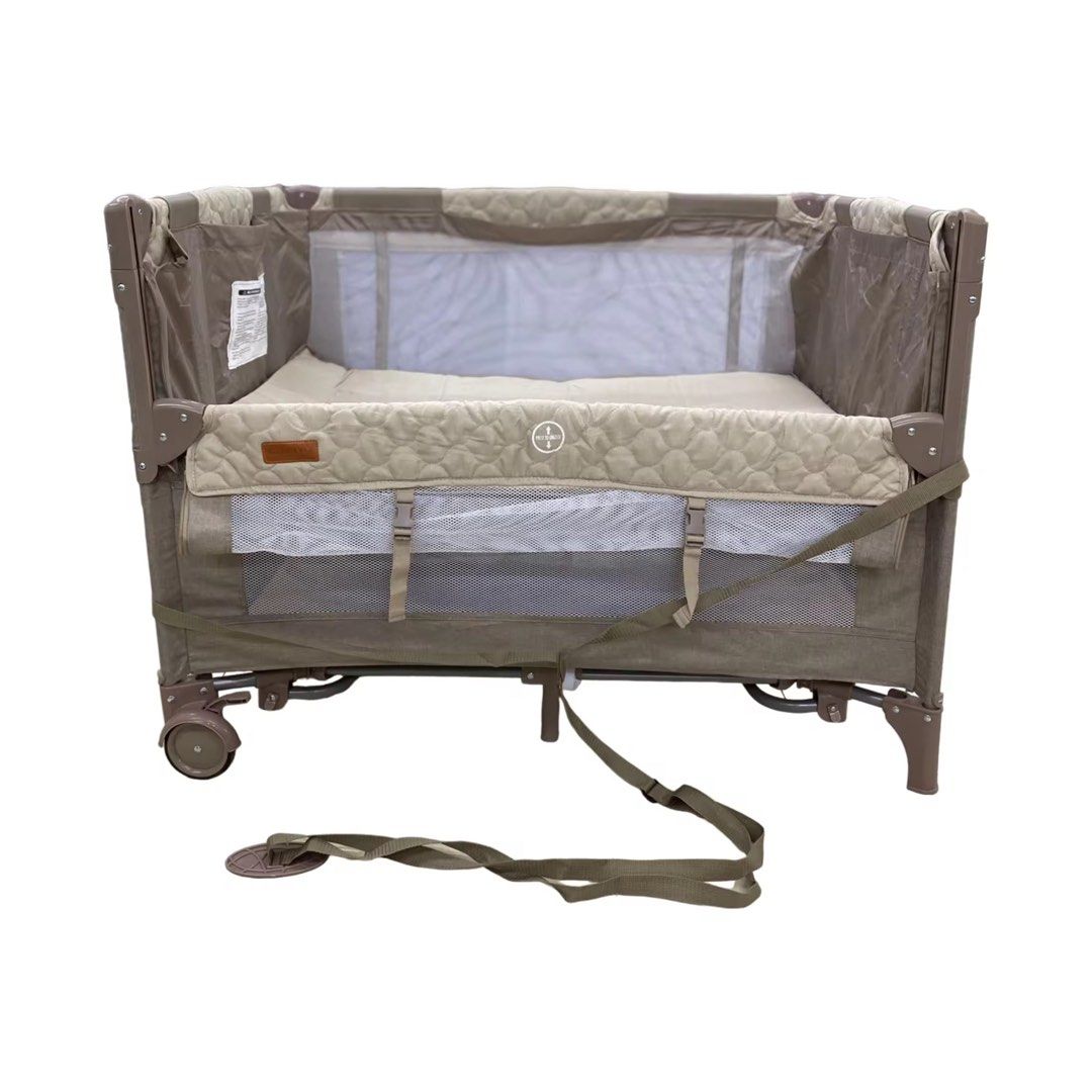 Apruva Co-Sleeper Playpen Crib (PP720) (Category: Cots & Cribs) located in Antipolo. Submitted by gelibeu_ (Listing ID 1383539714, Image 2). Description: NOTE: The color from the photo may differ from the actual item. Item is in perfect condition. You can ask for more pictures and other details! - bought for 7,499 - used for less than a year - can be a playpen, co-sleeper, or a playhouse - also includes a diaper changer - RFS: decluttering 📍anti