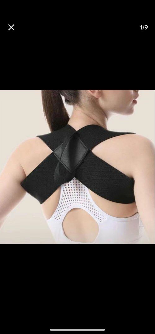 Back Posture Correction Strap (Category: Braces, Support & Protection) located in Singapore. Submitted by ohiiithere (Listing ID 1383570932, Image 1). Description: - Improves posture - Reduces back pain - Comfortable and easy to wear - Size S.