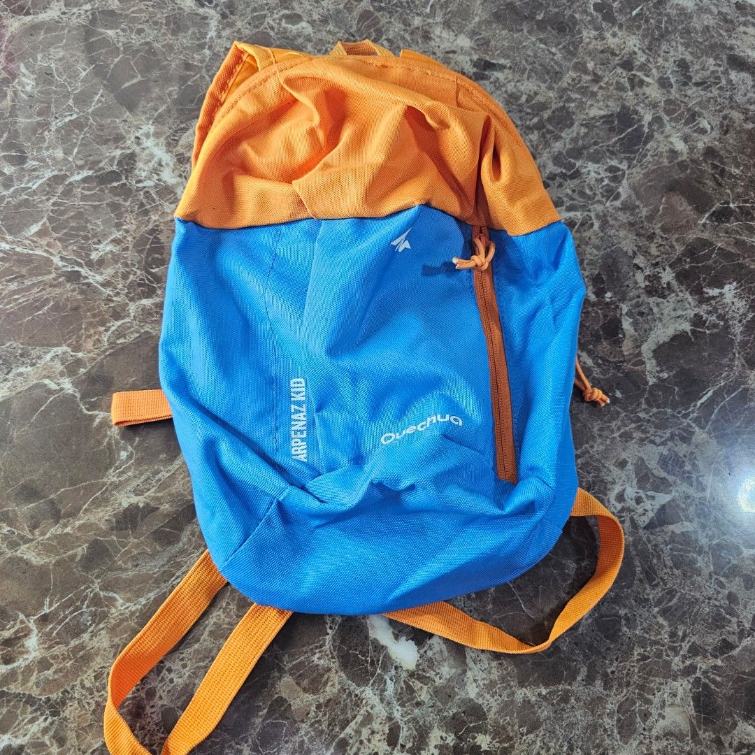Backpack tas olah raga tas sepeda tas anak decathlon biru orange - Main Image