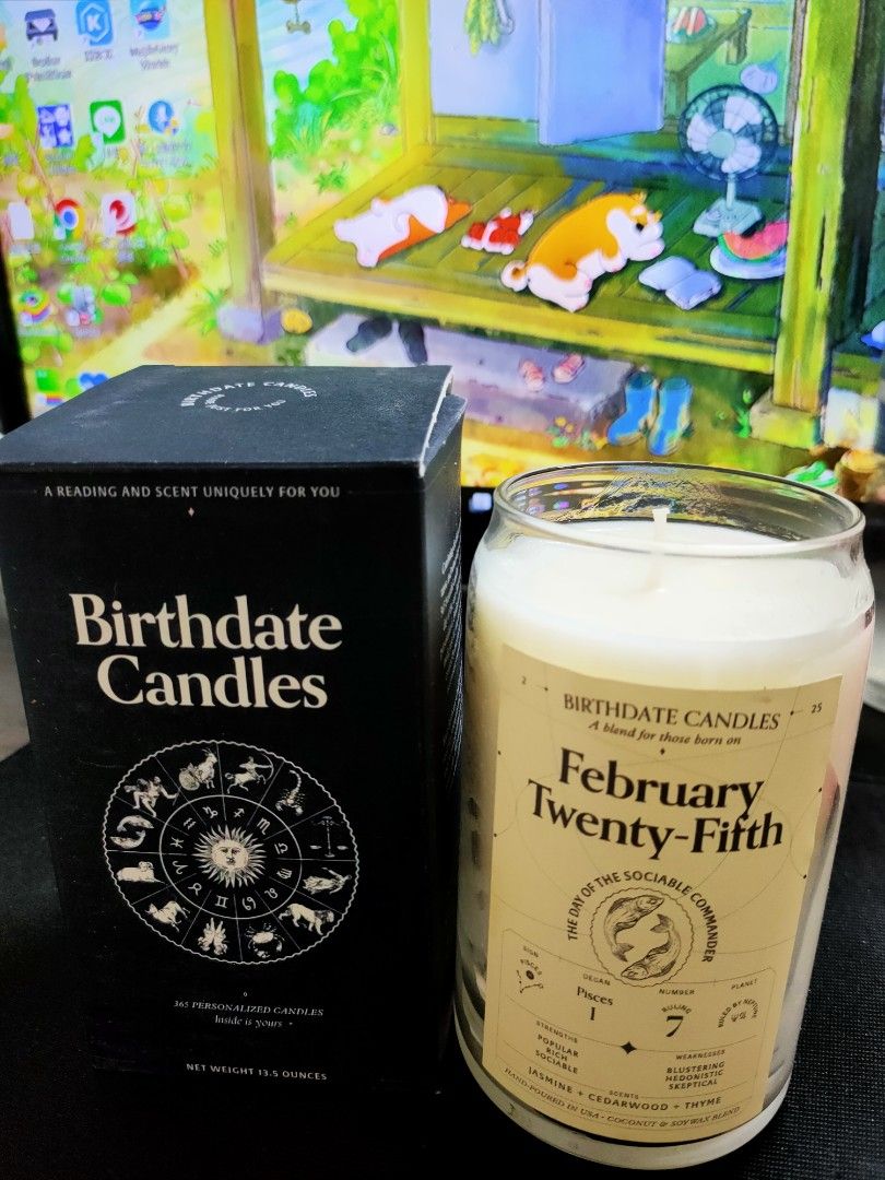 由 coolmr77 (刊登 ID 1383563383，圖片 1) 提交，位於 桃園市 (Taoyuan) 的 Birthdate Candles 香氛蠟燭 生日蠟燭送禮 情人節 生日 (類別：居家香薰)，說明：全新品 系列是雙魚座🌼。