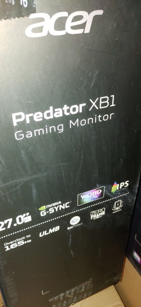 [BNIB] Acer Predator XB1-XB271HU bmiprz 27