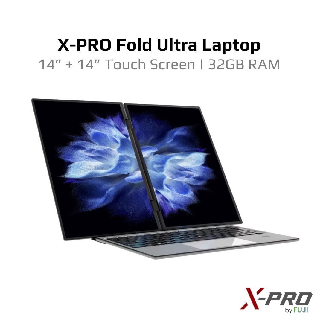 Brand New XPRO Fold Ultra Laptop - 14 Inch Dual Screen With Touch - 14+14 " - 16GB RAM + 512GB SSD - Free MS Office - Refurbished Set Like New - Full Set With Box !63205299655043113