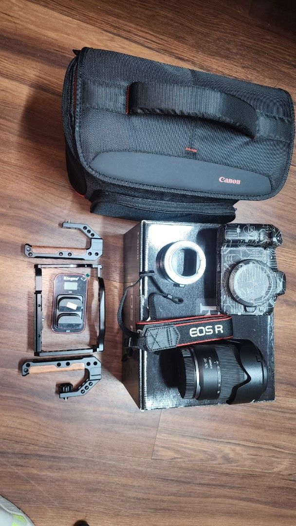 Canon EOS R Camera Kit with Accessories, Photography, Cameras on Carousell