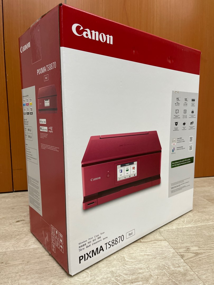 Canon PIXMA TS8870 Red Wireless Printer, Computers & Tech, Printers ...