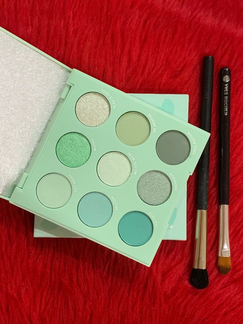 Colourpop eyeshadow palette (Mint to be) (Category: Makeup) located in Quezon City. Submitted by jaianaapura (Listing ID 1383482582, Image 1). Description: Brandnew and authentic from us with free eyeshadow brush. Location: Project 4 cubao qc.