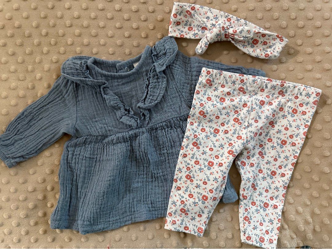 Set blouse (Category: Babies & Kids Fashion) located in Melaka Tengah. Submitted by aryanayana (Listing ID 1383568253, Image 1). Description: 3 in 1. Belum pernah pakai. Anak tak muat..