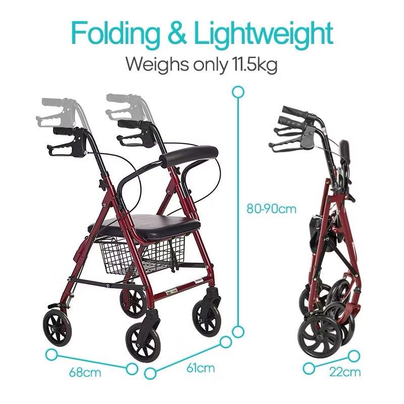 Foldable Wheelchair with footrest (Category: Wheelchairs) located in Muntinlupa City. Submitted by prelovedbysolana (Listing ID 1383602534, Image 3). Description: Never been used. Like new condition. Pm me for details.