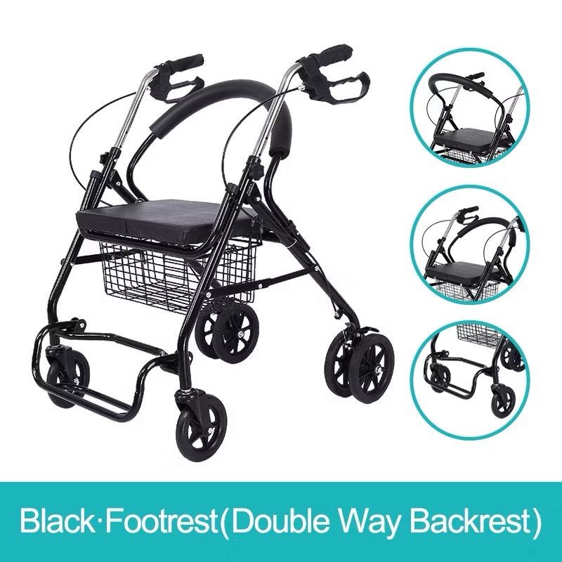 Foldable Wheelchair with footrest (Category: Wheelchairs) located in Muntinlupa City. Submitted by prelovedbysolana (Listing ID 1383602534, Image 1). Description: Never been used. Like new condition. Pm me for details.