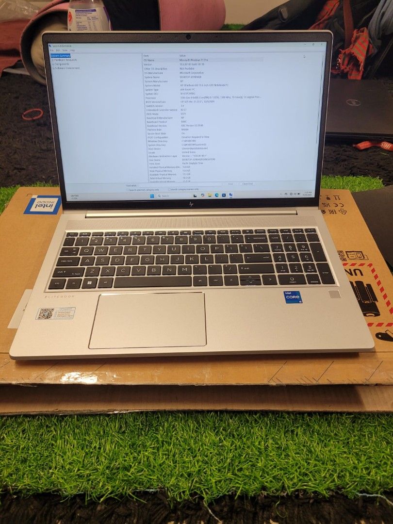 Hp elitebook 650 G10-i5-13th gen 16/256 ssd.63205801339139114